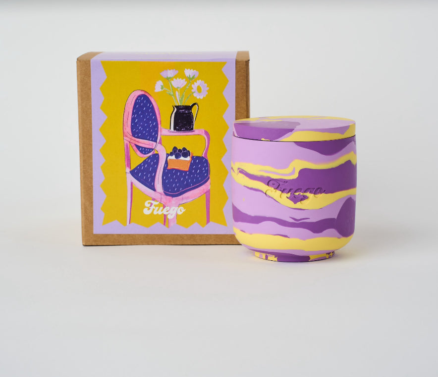 I am my own muse | Blueberry cobbler scent jesmonite candle