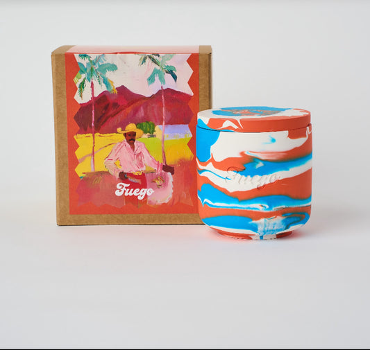 Hotter than your ex | Citron and mandarin scent jesmonite candle