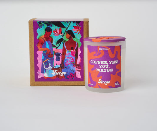 Coffee, yes! You, maybe | Coffee shop scent glass candle