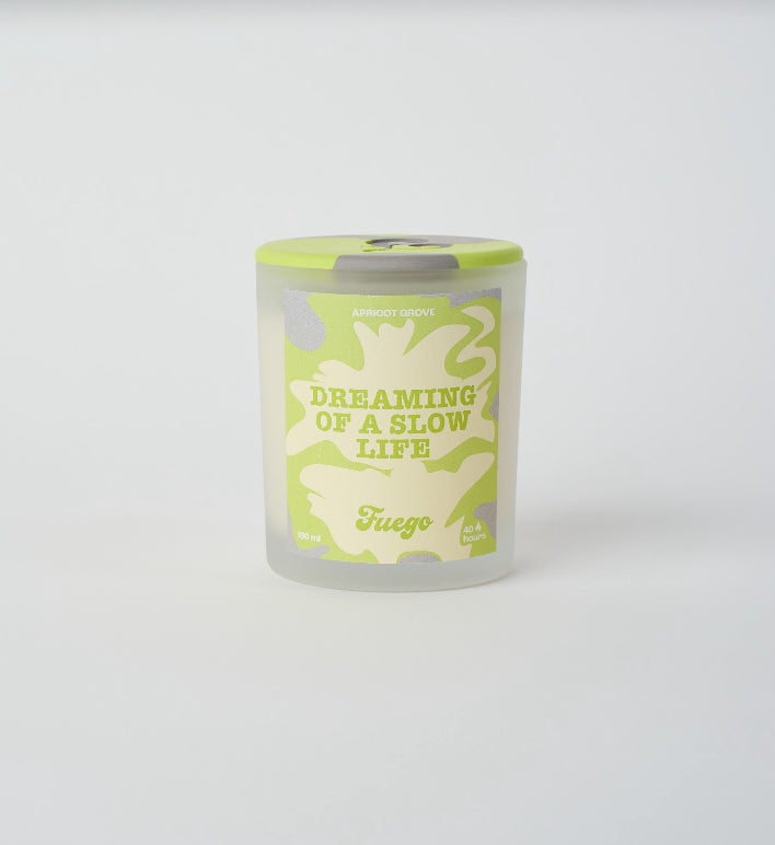 Dreaming of a slow life| Apricot grove scent glass candle