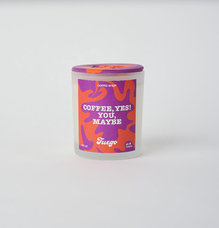Coffee, yes! You, maybe | Coffee shop scent glass candle