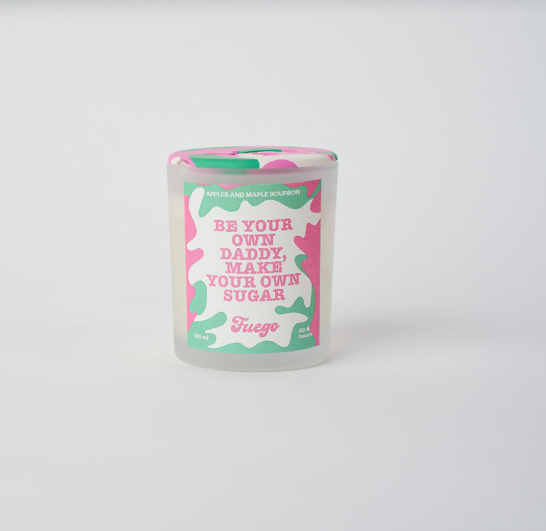 Be your own daddy,
make your own sugar | Apples & Maple scent glass candle