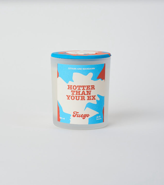 Hotter than your ex | Citron and mandarin scent glass candle