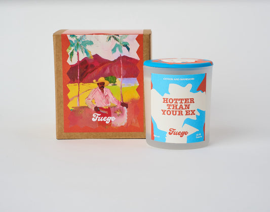 Hotter than your ex | Citron and mandarin scent glass candle