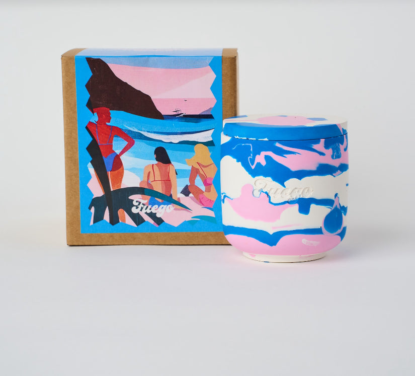 I am excited to see where this is all going| High tide scent jesmonite candle