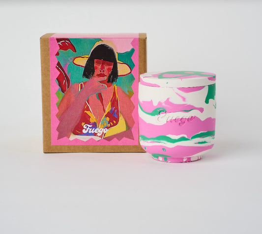 Be your own daddy,
make your own sugar | Apples & Maple Bourbon scent jesmonite candle