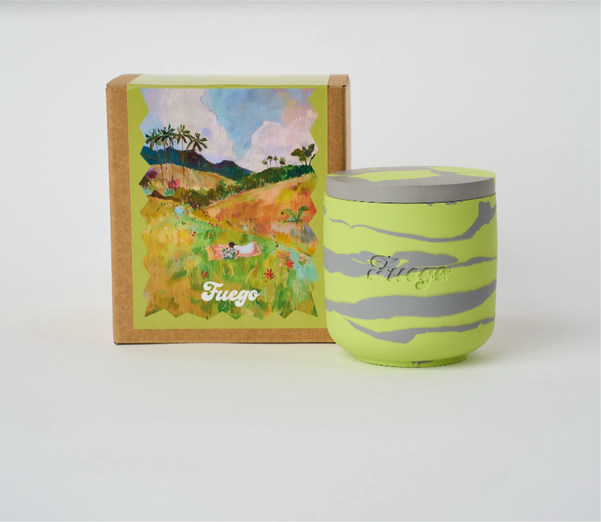 Dreaming of a slow life| Apricot grove scent jesmonite candle