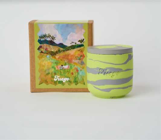 Dreaming of a slow life| Apricot grove scent jesmonite candle